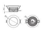 Spot LED WW biały